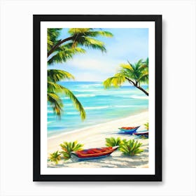 Cha Am Beach, Thailand Contemporary Illustration 1  Art Print