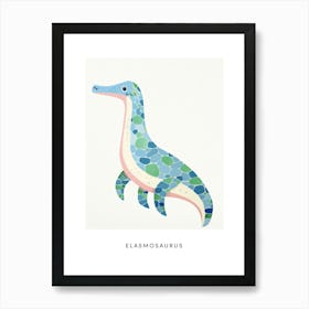 Nursery Dinosaur Art Elasmosaurus 1 Poster Art Print