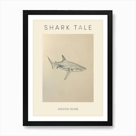 Dogfish Shark Vintage Illustration 5 Poster Art Print