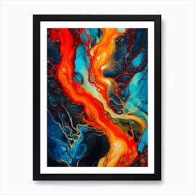 Lava Veins Art Print