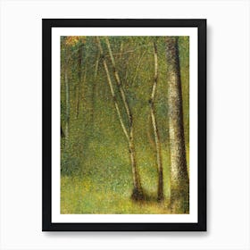 The Forest At Pontaubert (1881), Georges Seurat Art Print