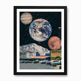 Shopping Time Collage Art Art Print