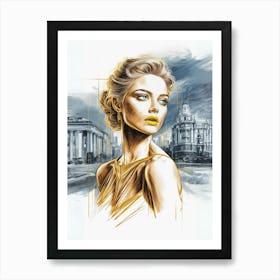 Russian Woman Art Print