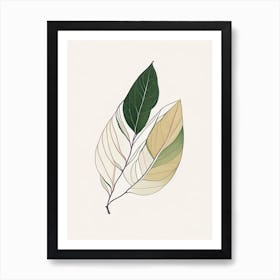 Olive Leaf Contemporary Art Print