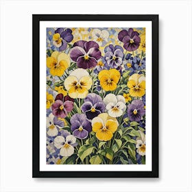 Pansies no2 Art Print