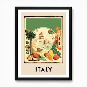 Italy 4 Vintage Travel Poster Art Print