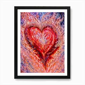 Heart Of Fire 2 Art Print