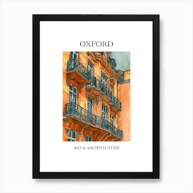 Oxford Travel And Architecture Poster 2 Art Print