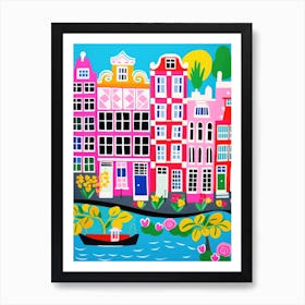 Amsterdam Colourful View 5 Art Print
