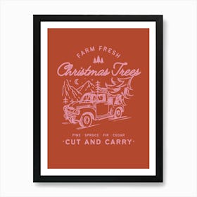 Farm Fresh Christmas Tree Art Print