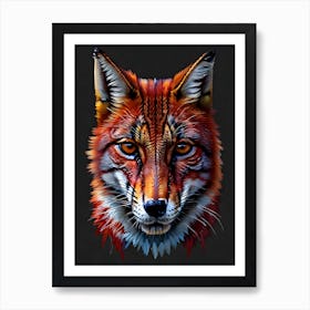 Fox Canvas  Print Art Print