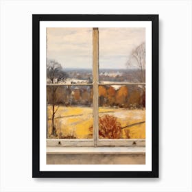 Winter Cityscape Richmond Park England Art Print