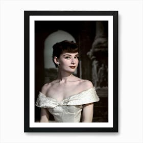 Actress Audrey Hepburn Roman Holiday Art Print