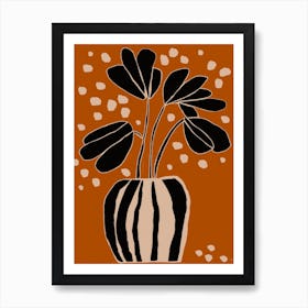 Ochre Still Life No 4 Art Print