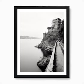 Lerici, Italy, Black And White Photography 1 Art Print