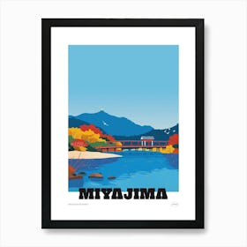 Miyajima Japan 1 Colourful Travel Poster Art Print