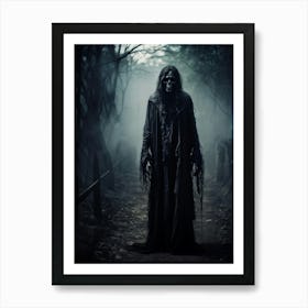 Ancient Health Frightened Daemon Human Rip Costume Scarey Afraid Invisible Evil Spook Ma (19) Art Print