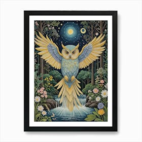 Magic Night Owl Art Print