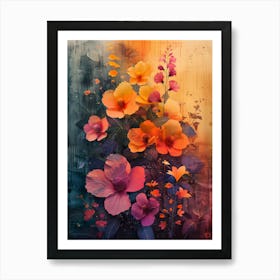 Abstract Flowers 8 Art Print