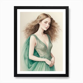 Emerald Princess  Art Print