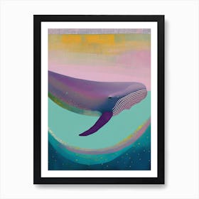 Whale Abstract Painting Art Print