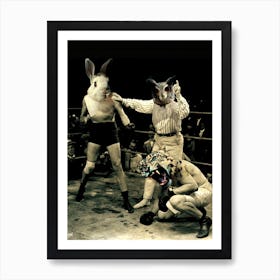 Rocky Rabbit Art Print