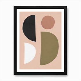 Geometry with circles 5 Art Print