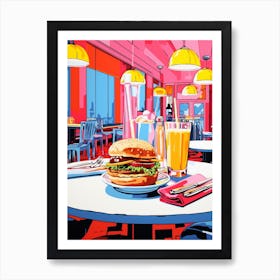 Pop Art American Diner 1 Art Print