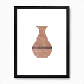 Minimal Greek Vase Hydria Art Print