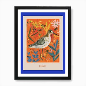 Spring Birds Poster Dunlin 3 Art Print