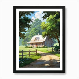 House In The Countryside 1 Art Print