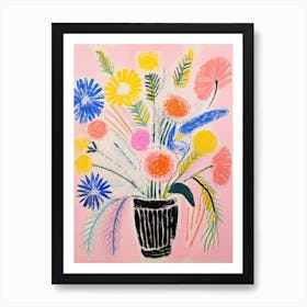 Flower Painting Fauvist Style Everlasting Flower Poster