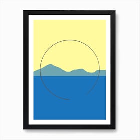 Mediterranean Blue And Yellow Poster