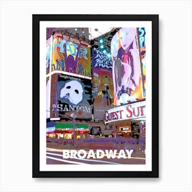 Broadway, New York, Landmark, Wall Print, Wall Art, Poster, Print, Art Print