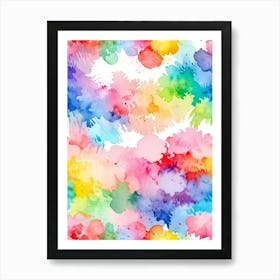 Watercolor Splatters 6 Art Print