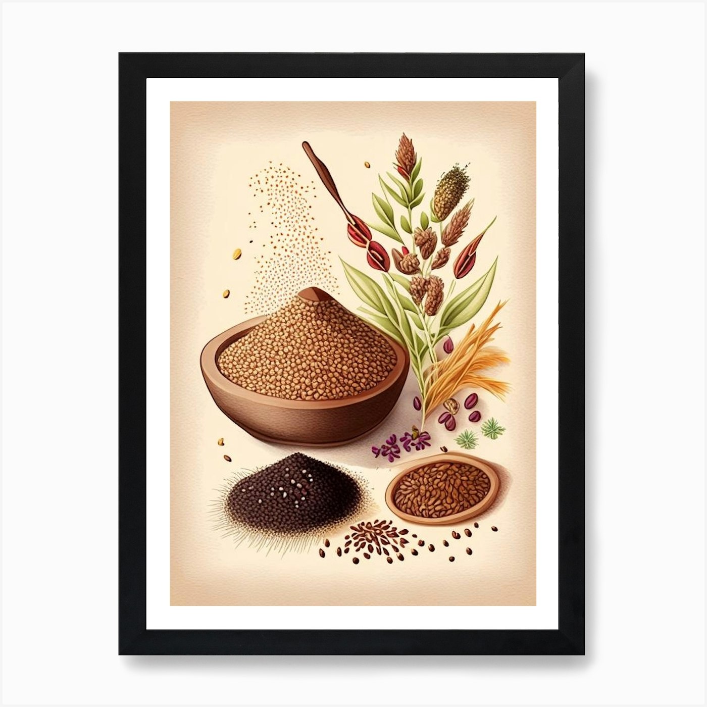 Herbs And Spices Wall Art  Paintings, Drawings & Photograph Art Prints