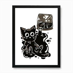 Ink Kitty Art Print