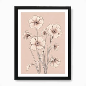 Primulas in Pink Art Print