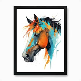 Horse Painting 7 Art Print