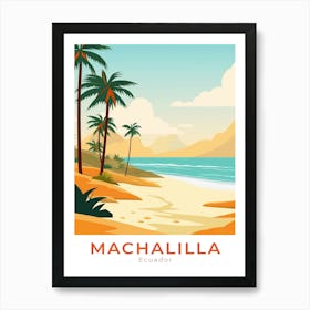 Ecuador Machalilla Travel Art Print