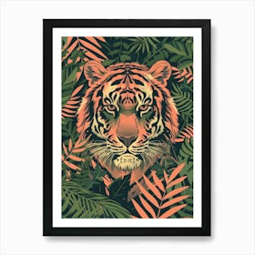 Tiger In The Jungle 46 Art Print