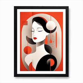 Ethereal Essence: Celebrating Woman in Abstraction Art Print