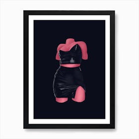 Black & Pink Art Print