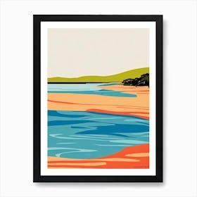 Emu Point Beach Australia Midcentury Art Print