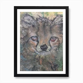 Cheetah Cub Art Print