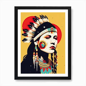 Modern Pop Art: Native American Legends Art Print