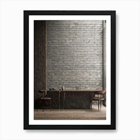 Room With A Brick Wall Art Print