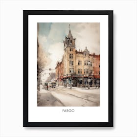 Fargo Watercolor 3travel Poster Art Print