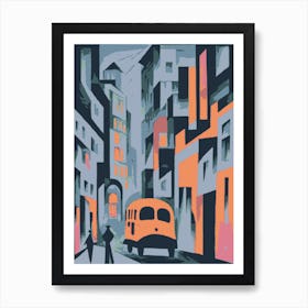 Abstract City Street 4 Art Print