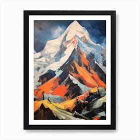 Huascaran Peru 4 Mountain Painting Art Print